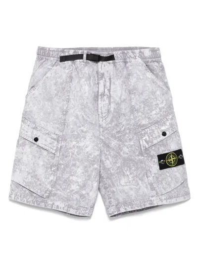 Stone Island Paracadute Shorts In Grey