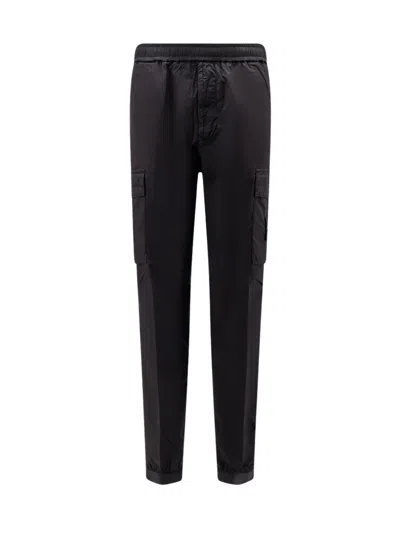 Stone Island Parachute Cargo Pants In Black