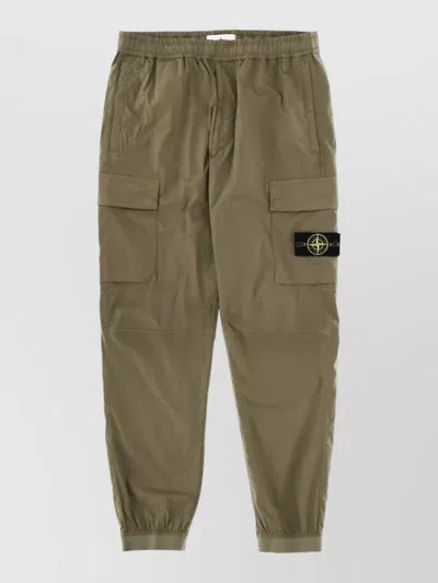 Stone Island Parachute Relaxed Multi Pockets Cargo Pants In Green