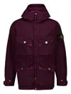 Stone Island Parka Jacket W/pockets In Red