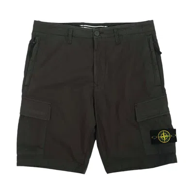 Pre-owned Stone Island Patch Cargo Shorts 'charcoal' | Grey | Men's Size 32