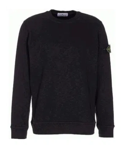STONE ISLAND LOGO-DETAIL CREW-NECK SWEATSHIRT