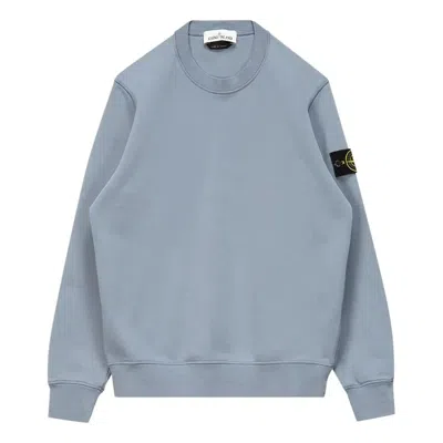 Stone Island Patch Logo Crewneck Sweatshirt 'mid Blue'