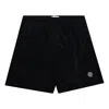 Stone Island Nylon Swim Shorts With Texture And Logo Patch In Black