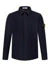 Stone Island Patch-pocket Button-down Shirt In Blue