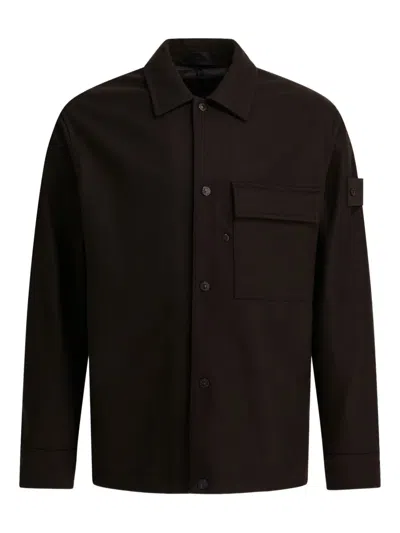 STONE ISLAND PATCH-POCKET BUTTONED SHIRT JACKET
