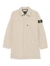 Stone Island Patch-pocket Coat In Neutral
