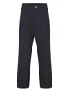 Stone Island Relaxed Fit Trousers Featuring Pockets In Blue