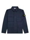Stone Island Patch-pocket Field Jacket In Blue
