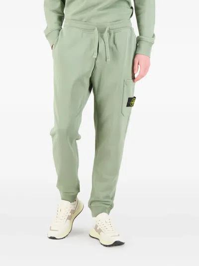 Stone Island Patch-pocket Joggers In Green