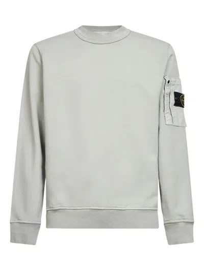 Stone Island Patch-pocket Sweatshirt In Green