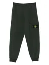 Stone Island Patch-pocket Track Pants In Green