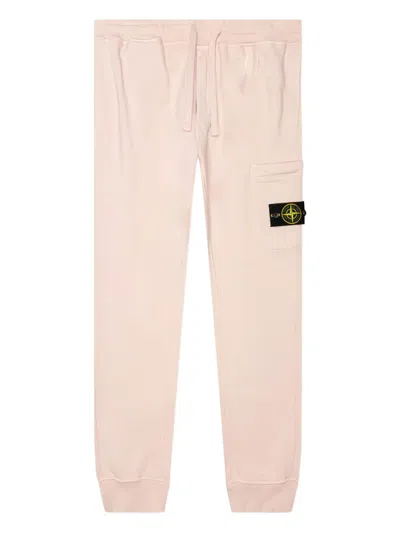 Stone Island Patch-pocket Track Pants In Pink