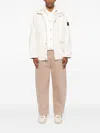 Stone Island Patch-pocket Zip-front Jacket In White