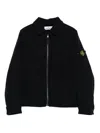 Stone Island Patch-pocket Zip-front Jacket In Black