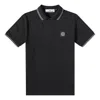 Stone Island Logo Embroidered Polo Shirt