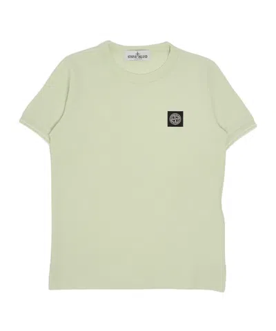 Stone Island Patch T-shirt In Green
