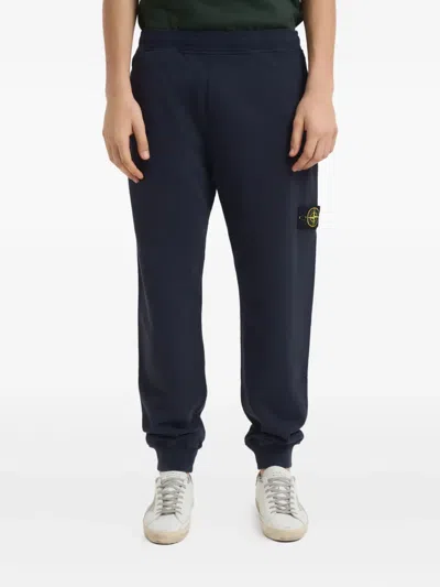 Stone Island Cargo Pocket Utility Trousers In Blue