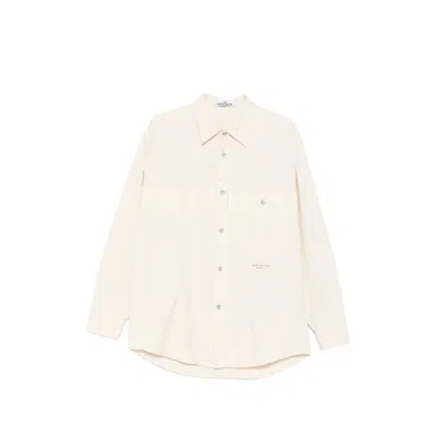 Stone Island Patch-pocket Shirt Jacket In Neutral