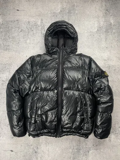 Pre-owned Stone Island Pertex Quantum Puffer Jacket In Black