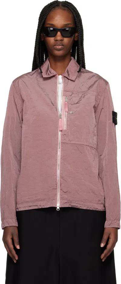 Stone Island Pink 1200038 Nylon Metal Econyl Jacket