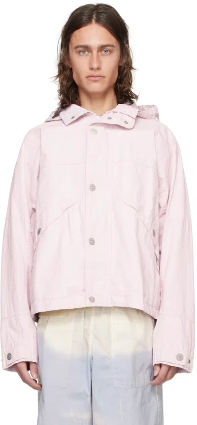 Stone Island Pink Detachable Hood Jacket In V0080 Pink