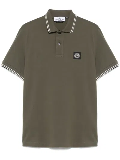 STONE ISLAND PIQUÉ POLO SHIRT