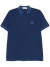 Stone Island Slim Fit Short Sleeve Polo In Blue