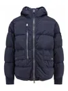 Stone Island Nylon Down Jacket In Blue