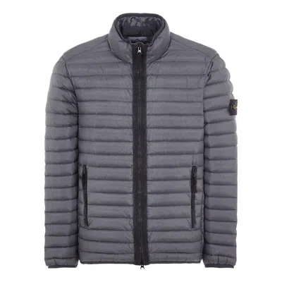 Stone Island Plain Down Jackets 'grey' In Brown