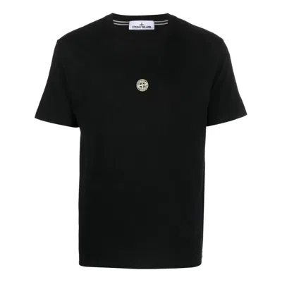 Stone Island Plain Logo T-shirt 'black'