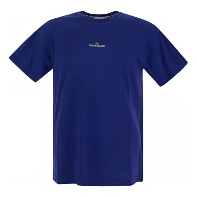 Stone Island Plain Logo T-shirt 'blue'