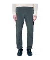 Stone Island Pleated Sweatpants In Green
