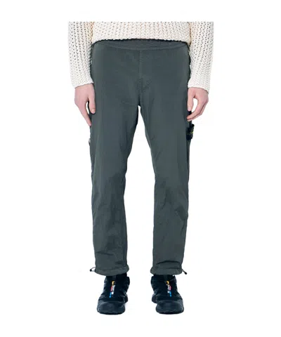 Stone Island Pleated Sweatpants In Green