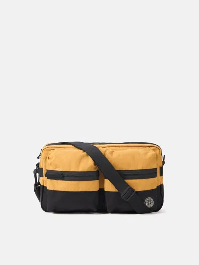 Stone Island Crossbody Bag With Zip Pockets In Pattern