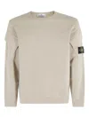 Stone Island Pocket-detail Cotton Sweatshirt In Neutral