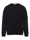 Stone Island Logo Patch Pullover Sweatshirt