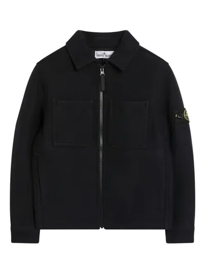 Stone Island Kids' Pocket Jacket In Black