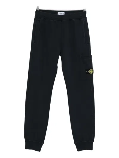 Stone Island Kids' Pocket Track Pants In Blue