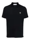 Stone Island Slim-fit Short-sleeve Polo Shirt With Compass Patch In Blue