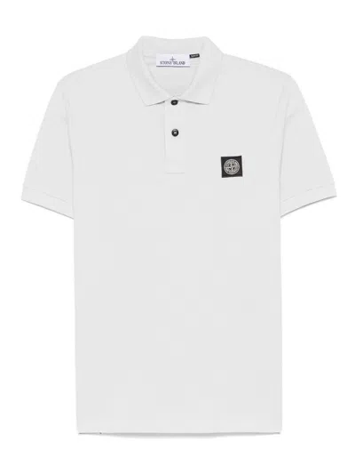 STONE ISLAND POLO M/SHORT SLIM FIT SKY