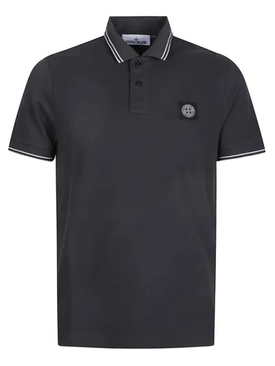 Stone Island Polo In Black