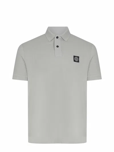 Stone Island Polo In Gray