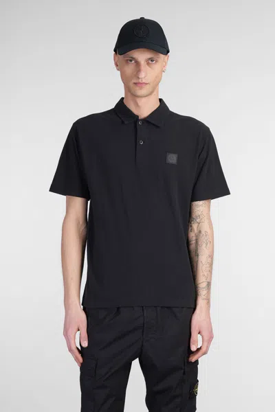 Stone Island Polo In Black