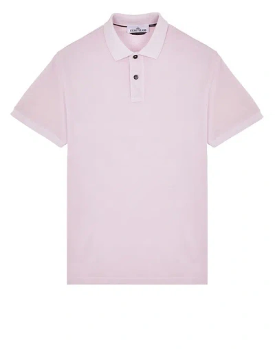 Stone Island Polo Shirt Pink Cotton