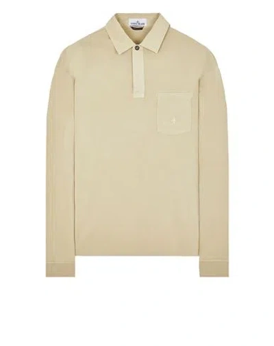 Stone Island Polo Beige Coton