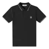 Stone Island Logo Embroidered Polo Shirt