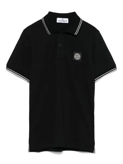 STONE ISLAND POLO SHIRT,K1S162200001.S0018 V0029 BLACK