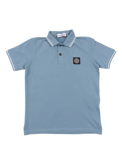 Stone Island Kids'  Polo Shirt In Blue