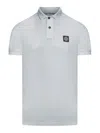 Stone Island Short Sleeve Polo Shirt In Blue